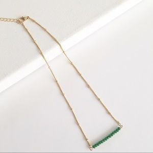 High quality dainty stone beads charm necklace